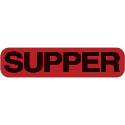 Label "SUPPER"