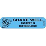 Label "Shake Well & Keep in Refrigerator"
