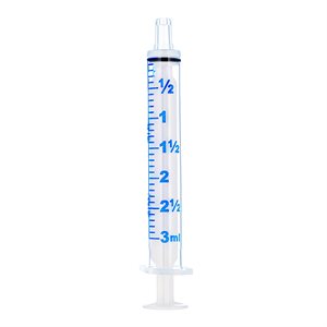 Oral Dispensing Syringe with Tip Cap, 100 / Box