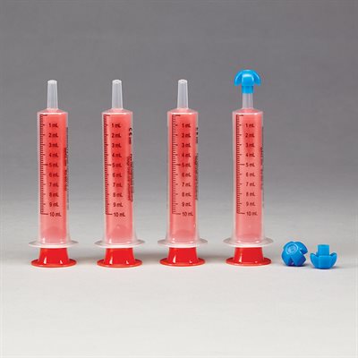 Comar® Oral Dispensers with Tip Caps, 10mL - Clear