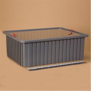 Divider Box with Security Seal Holes, Red