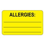  Allergies Labels