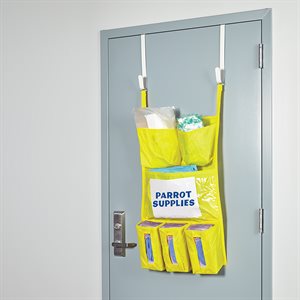 Personal Protection Door Caddy, 17 x 33, Yellow