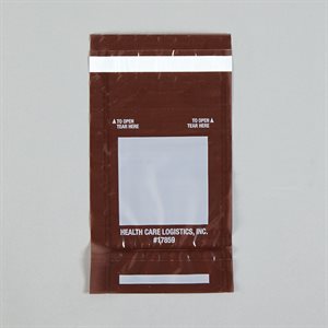 Self-Sealing Tamper-Evident Bags, Amber, 3-3 / 4 x 6-1 / 4