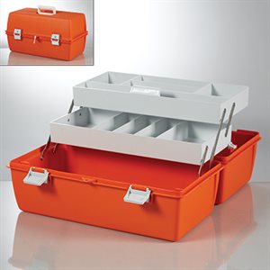 Emergency Box with 2 Trays, 19x10x11