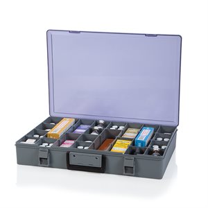 Briefcase Drug Box, Large, 18.5x3x13