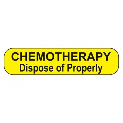  Chemotherapy Dispose of Properly Labels