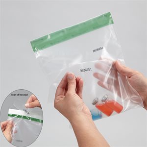 Serialized Tamper-Evident Bags, 8 x 10