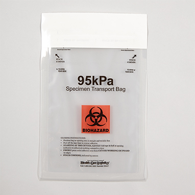 Biohazard 95kPa Bags, 6 x 9