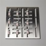 Vial Tray Stainless Steel 15 x 15