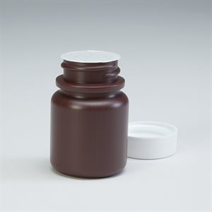 Packer Bottles and Threaded Caps with Pressure Seal Liners, 30mL