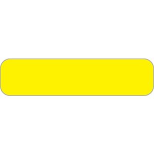 Label Blank Yellow