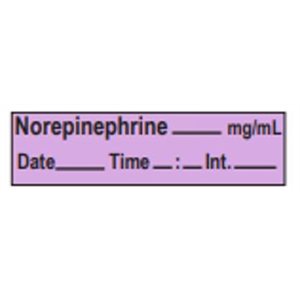 Label Tape: Norepinephrine____mg / ml