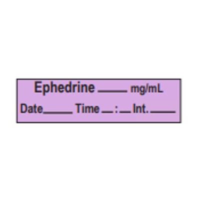 Label Tape: Ephedrine____mg / ml