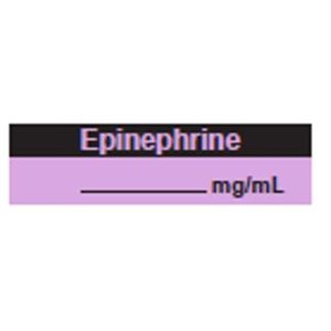 Label Tape: Epinephrine____mg / ml
