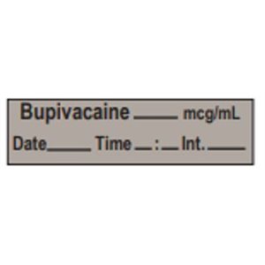 Label Tape: Bupivacaine___mcg / ml