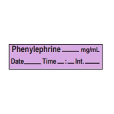 Label Tape: Phenylephrine____mg / ml