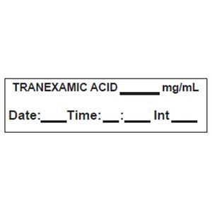 Label Tape: Tranexamic Acid ___mg / mL
