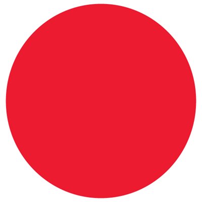 Label Blank Red, Circle