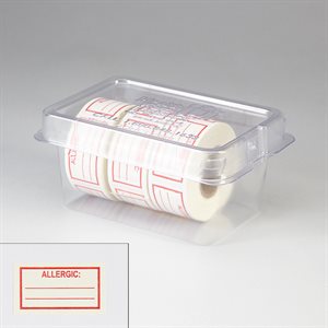 Labeling Tape: Allergic