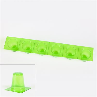 Class A Round Green Blisters, Deep, PVdC