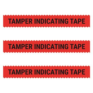 Tamper Indicating Tape, Red, 108'L x 0.5"H