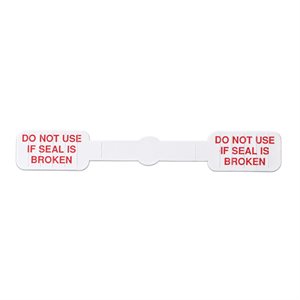 Tamper-Evident Seals, Do Not Use If Seal Is Broken, Paper, 3-3 / 8"