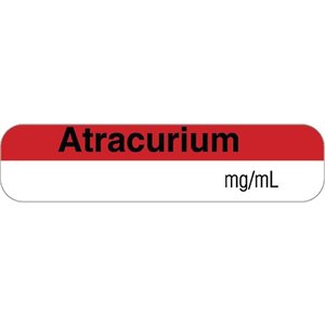 Label "Atracurium mg / mL"