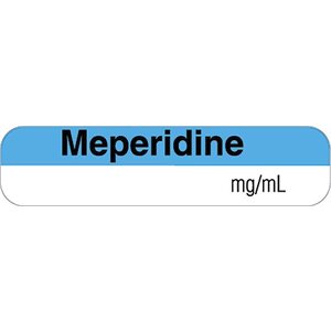 Label "Meperidine mg / mL"