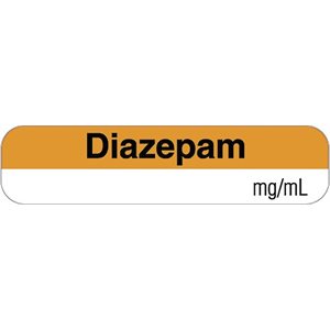 Label "Diazepam mg / mL"