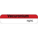 Label "Vecuronium mg / mL"