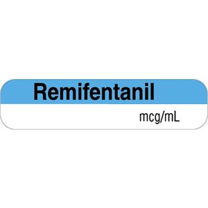 Label "Remifentanil mcg / mL"