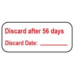 Label: Discard after 56 Days...