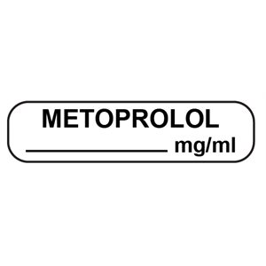 Label: METOPROLOL ___ mg / ml