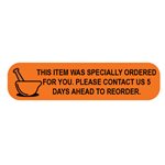 Label: This item was specially ordered...