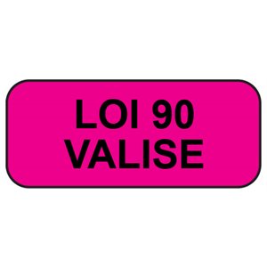 Label: Loi 90 valise