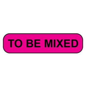 Label "TO BE MIXED" Black Ink / Fl.Pink