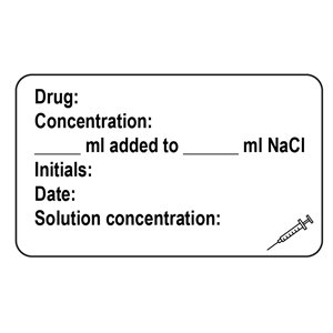 Label: Drug: ___ Concentration:..