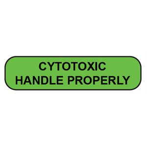 Label: Cytotoxic Handle Properly