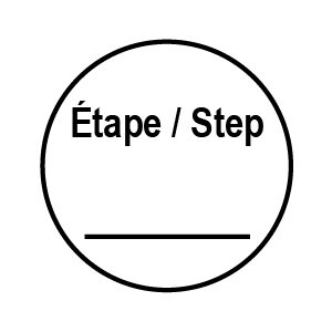 Label: Étape / Step___