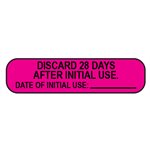 Label: Discard 28 days after initial use..