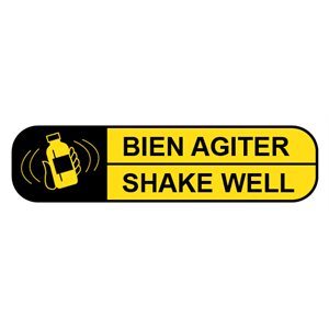 Label: Bien agiter shake well