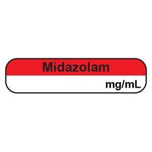 Label: Midazolam mg / mL