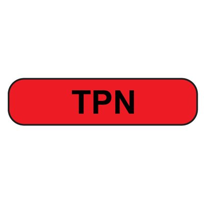 Label "TPN" Black Ink / Red