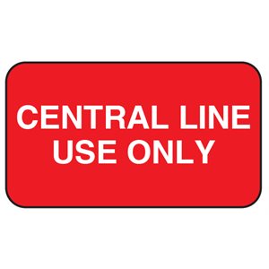 Label: Central Line Use Only
