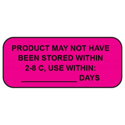 Label: Product May Not Have Been Stored Within...