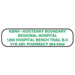 Label: KBRH Kootenay Boundary Regional Hospital...