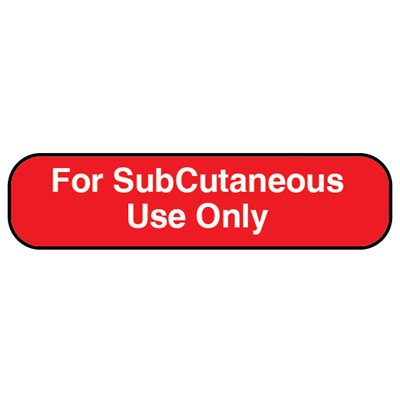 Label: For SubCutaneous Use Only