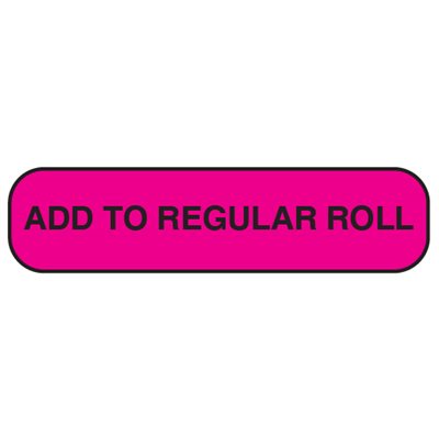 Label: Add to Regular Roll