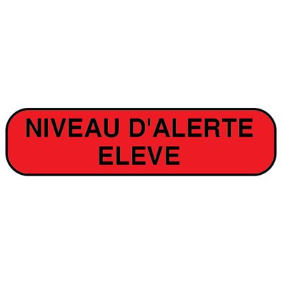 Label: Niveau D'alerte Eleve